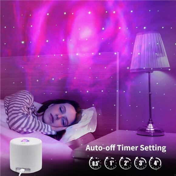 Galaxy Star Projector LED Night Light Remote Timer Bedroom Room Decor Party Gift - Picture 3 of 7